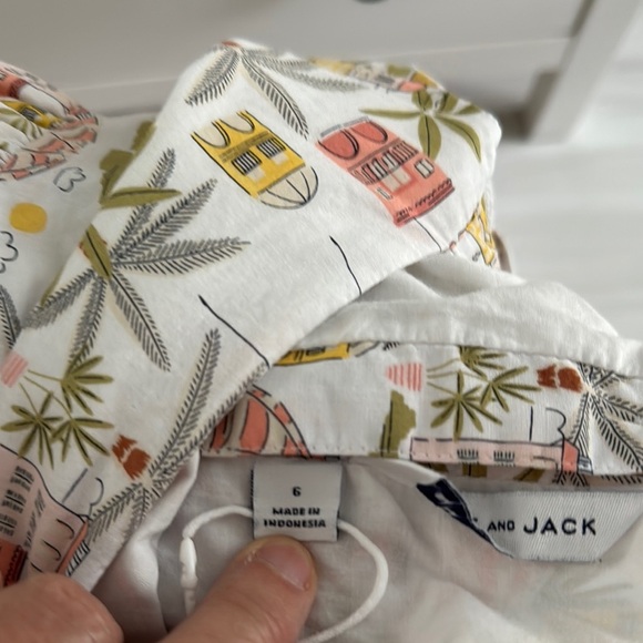 Janie and Jack Tropical Print Summer Sleeveless Cotton Top Size 6 (Girl) - Picture 6 of 9